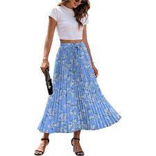 Pleated Chiffon Skirt